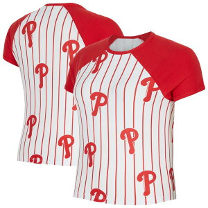 �A���u�����f�b�h ���f�B�[�X �g�b�v�X T�V���c Unbranded Women's Conceptsport White Philadelphia Phillies Outbound Pinstripe Raglan T-Shirt Phl White �z���C�g