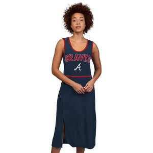 �W�[�X���[ �t�H�[�n�[ �o�C �J�[�� �o���N�X ���f�B�[�X �g�b�v�X �����s�[�X �}�L�V Women's G-III 4Her by Carl Banks Navy Atlanta Braves Center Field Maxi Dress Brv Navy �l�C�r�[