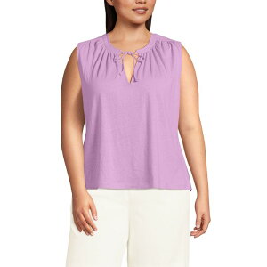 �����Y�G���h ���f�B�[�X �g�b�v�X T�V���c �v���X�T�C�Y Plusize Lands' End Notch Neck Swing Tank Top Wild Lilac ���C���b�N