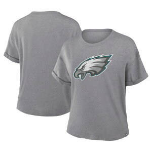�t�@�i�e�B�N�X ���f�B�[�X �g�b�v�X T�V���c Women's Fanatics Heather Gray Philadelphia Eagles Tribute Tri-Blend T-Shirt Eagrey �O���[