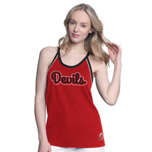 W[X[ tH[n[ oC J[ oNX fB[X gbvX TVc W[W[ Women's G-III 4Her by Carl Banks Red New Jersey Devils Curveball Racerback Tank Top Nhl Red bh
