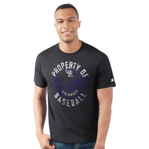 �X�^�[�^�[ �����Y �g�b�v�X T�V���c Men'starter Black Colorado Rockies Prime Time Property Of T-Shirt Rck Black �u���b�N