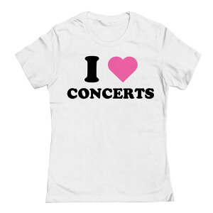 �A���u�����f�b�h ���f�B�[�X �g�b�v�X T�V���c �O���t�B�b�N Unbranded Juniors' I Heart Concerts Graphic T-Shirt White �z���C�g