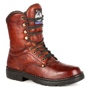 �W���[�W�A�u�[�c �����Y �V���[�Y �u�[�c�E���C���u�[�c Georgia Boots Eagle Light Men's 8-in. Work Boots Russet Wildwood