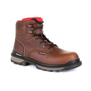 ���b�L�[ �����Y �V���[�Y �u�[�c�E���C���u�[�c Rocky Rams Horn Men's Waterproof Composite Toe Work Boots Dark Brown �u���E��