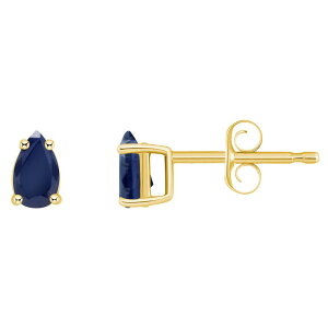 Aufbh fB[X ANZT[ sAXECO Unbranded 14k Gold Pear Shape Birthstone Stud Earringsapphire Sep Tt@CA