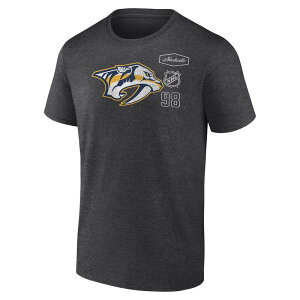 �t�@�i�e�B�N�X �����Y �g�b�v�X T�V���c ���S Men's Fanatics Nashville Predators NHL Origin Heritage Logo Tee Pdt Gray �O���[