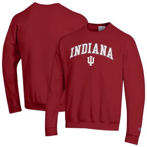 yz `sI Y TVc gbvX Men'sChampion Crimson Indiana Hoosiers Arch Over Logo Pullover Sweatshirt Ind Red