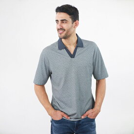 【送料無料】 ジャックスガールフレンド メンズ Tシャツ トップス Men's JACHS NY Short Sleeve Lightweight Knit Oxford Polo Charcoal