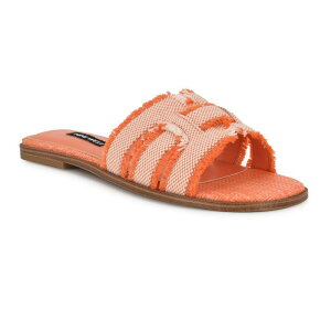 yz iCEFXg fB[X T_ V[Y Nine West Germanny Women's Slip-On Casual Sandals Orange Multi