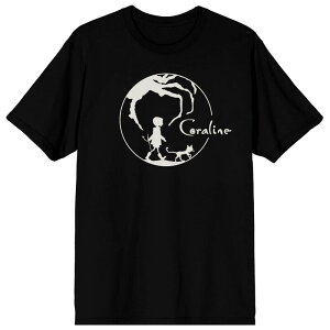 �A�j���L�����N�^�[ �����Y �g�b�v�X T�V���c �O���t�B�b�N Licensed Character Men's Coraline Graphic Tee Black �u���b�N