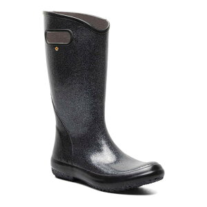 yz {OX fB[X u[cECu[c V[Y Bogs Women's Waterproof Rain Boots Black Glitter