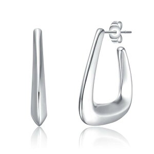 �A���u�����f�b�h ���f�B�[�X �A�N�Z�T���[ �s�A�X�E�C�������O Unbranded 3/4 Irregular Box-Shaped Hoop Earringsilver Tone �V���o�[