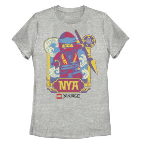 yz CZX LN^[ fB[X TVc gbvX Juniors' Lego: Ninjago Nya Master Element Of Wind Graphic Tee Athletic Heather