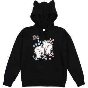 �A�j���L�����N�^�[ ���f�B�[�X �g�b�v�X T�V���c �p�[�J�[ Licensed Character Junior's MiMi & Neko Characters Hoodie Black �u���b�N
