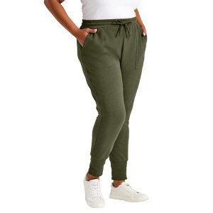 �A�x�j���[ ���f�B�[�X �{�g���X �J�W���A���p���c �v���X�T�C�Y Avenue Women's Plusize Alex Sweat Pant Olive �I���[�u