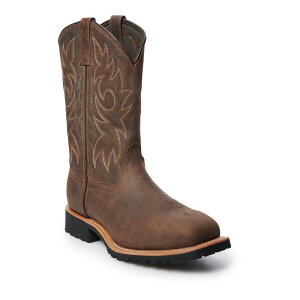 �A�h�e�b�N �����Y �V���[�Y �u�[�c�E���C���u�[�c T�V���c AdTec 9858 Men'steel Toe Western Work Boots Brown �u���E��