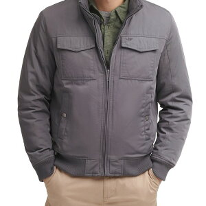 �h�b�J�[�Y �����Y �A�E�^�[ �W���P�b�g�E�u���]�� Men's DockersR 2-Pocket Bomber Jacket Gray �O���[