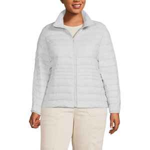 yz YGh fB[X WPbgEu] AE^[ Plus Size Lands' End Wanderweight Packable Down Jacket Light Mist