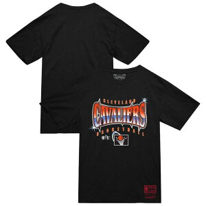 �~�b�`�F��&�l�X �����Y �g�b�v�X T�V���c Men's Mitchell & Ness Black Cleveland Cavaliers Worldwide Collection Glow Up T-Shirt Cav Black �u���b�N