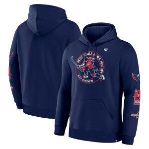 �t�@�i�e�B�N�X �����Y �g�b�v�X T�V���c �L���b�v �p�[�J�[ Men's Fanatics Alexander Ovechkin Athletic Navy Washington Capitals NHL All-Time Leadingoal Scorer Badges Pullover Hoodie Cap Multi �}���`�J���[