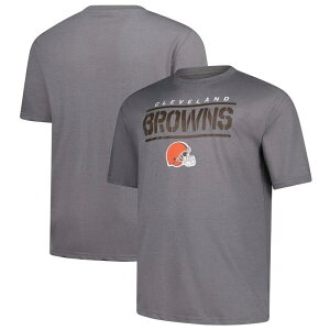 �t�@�i�e�B�N�X �����Y �g�b�v�X T�V���c �g�[�� Men's Fanatics Heather Gray Cleveland Browns Big & Tall Top Notch T-Shirt Brn Grey �O���[
