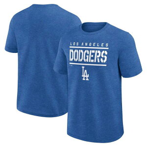 �t�@�i�e�B�N�X �����Y �g�b�v�X T�V���c Men's Fanatics Heatheroyalos Angeles Dodgers Top Notch T-Shirt Lad Blue �u���[