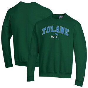 �`�����s�I�� �����Y �g�b�v�X T�V���c �X�E�F�b�g ���S Men'sChampion Green Tulane Green Wave Arch Over Logo Pullover Sweatshirt Nc2 Green �O���[��