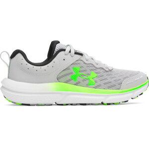 yz A_[A[}[ fB[X Xj[J[ V[Y Under Armour Grade School Assert 10 Kids' Running Shoes Mod Gray Green