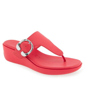 �G�A���\�[���Y ���f�B�[�X �V���[�Y �T���_�� Aerosoles Izola Women's Wedge Sandals Coral Fuax Leather �R�[����