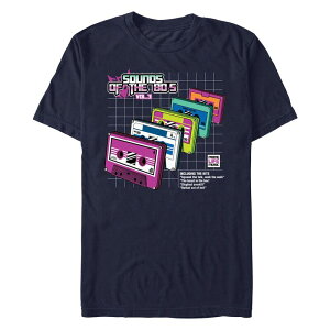 �A�j���L�����N�^�[ �����Y �g�b�v�X T�V���c �O���t�B�b�N Licensed Character Men'sounds Of The 80s Vol.3 Cassette Tapes Graphic Tee Navy �l�C�r�[