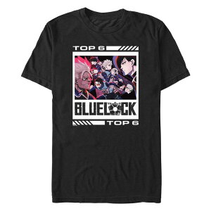 yz CZX LN^[ Y TVc gbvX Big & Tall Blue Lock Top Six Poster Graphic Tee Black