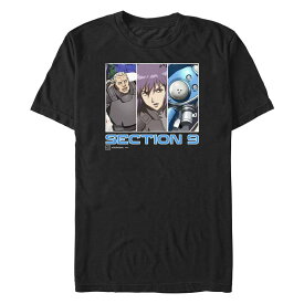 アニメキャラクター メンズ トップス Tシャツ グラフィック Licensed Character Men's Ghost In The Shell Sectionine Graphic Tee Black ブラック