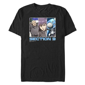 �A�j���L�����N�^�[ �����Y �g�b�v�X T�V���c �O���t�B�b�N Licensed Character Men's Ghost In The Shell Sectionine Graphic Tee Black �u���b�N