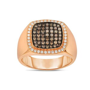 �A���u�����f�b�h �����Y �A�N�Z�T���[ �����O Unbranded Men's 14k Rose Gold 3/4 Carat.W. Brown & White Diamond Ring 14k Gold �S�[���h
