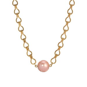 【送料無料】 1928 レディース ネックレス・チョーカー・ペンダントトップ アクセサリー 1928 Gold Tone Peach Simulated Pearl Necklace Beige