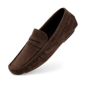 ~I}I Y V[Y Xb|E[t@[ XG[h Mio Marino Men f suede Loafers Comfortable Slip-On Casual Shoes Hand-Stitched Lightweight & Non-Slip Amaretto