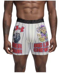 �A���_�[�A�[�}�[ �����Y �A���_�[�E�F�A �{�N�T�[�p���c ���b�V�� Men's Under Armour 6-in. Performance Tech Mesh Collaboxer Brief Big League Chew