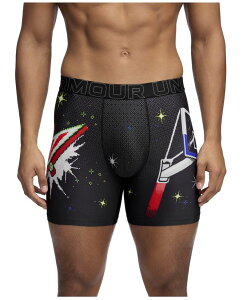 yz A_[A[}[ Y {NT[pc A_[EFA Men's Under Armour 6-in. Performance Tech Mesh Collab Boxer Brief Mountain Dew