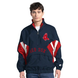 �X�^�[�^�[ �����Y �g�b�v�X T�V���c Men'starter Navy Boston Red Sox Cooperstown Chief Half-Zipulloversx Navy �l�C�r�[