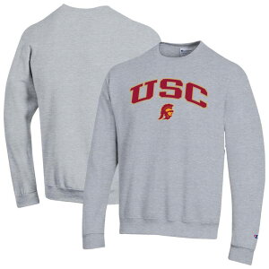 �`�����s�I�� �����Y �g�b�v�X T�V���c �X�E�F�b�g ���S Men'sChampion Heather Gray USC Trojans Arch Over Logo Pullover Sweatshirt Usc Grey �O���[