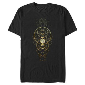 【送料無料】 アンブランデッド メンズ Tシャツ トップス Big & Tall Lunar Phases Graphic Tee Black