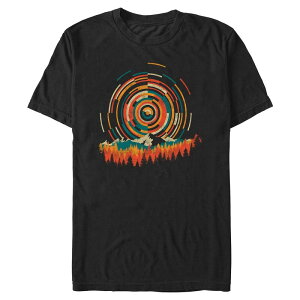 �A���u�����f�b�h �����Y �g�b�v�X T�V���c �g�[�� �O���t�B�b�N Unbranded Big & Tall Geometric Sunrise Mountain Scene Graphic Tee Black �u���b�N