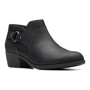 N[NX fB[X V[Y u[cECu[c U[ ClarksR Charlten Grace Women's Leather Dress Boots Black ubN