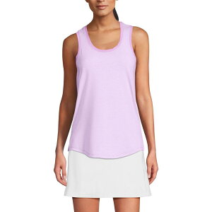 �����Y�G���h ���f�B�[�X �g�b�v�X T�V���c �v�` �m�[�X���[�u Petite Lands' End Sleeveless Power Performance Scoop Neck Tunic Tank Wild Lilac Pinstripe ���C���b�N