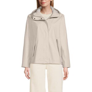 �����Y�G���h ���f�B�[�X �A�E�^�[ �W���P�b�g�E�u���]�� Women's Lands' End Squall Waterproof Rain Slicker Jacket Dusk Gray �O���[