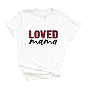 Simply Sage Market ���f�B�[�X �g�b�v�X T�V���c �O���t�B�b�N Simply Sage Market Loved Mama Short Sleeve Graphic Tee White �z���C�g