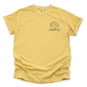 Simply Sage Market ���f�B�[�X �g�b�v�X T�V���c �h�J Simply Sage Market Embroidered Pumpkin Everythingarment Dyed Tee Mustard �}�X�^�[�h