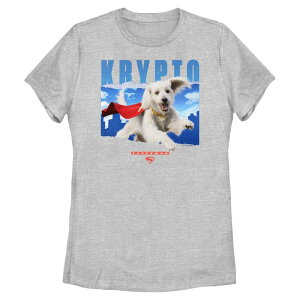 �A�j���L�����N�^�[ ���f�B�[�X �g�b�v�X T�V���c �O���t�B�b�N Licensed Character Juniors' DComicsuperman Krypto Poster Graphic Tee Athletic Heather �w�U�[