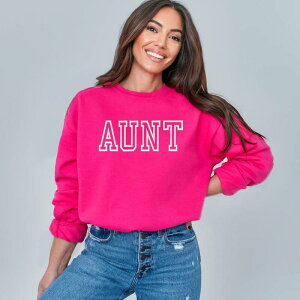 Simply Sage Market ���f�B�[�X �g�b�v�X T�V���c �X�E�F�b�g �h�J Simply Sage Market Embroidered Aunt Outline Sweatshirt Raspberry �Z�[�W